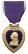 Awared the Purple Heart