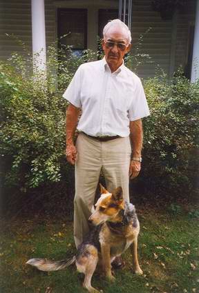 Dale Eltiste & Bozo in Front of Dale & Opal's Home