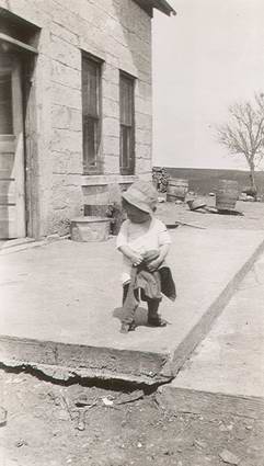 Gordon in Front of the Family Home