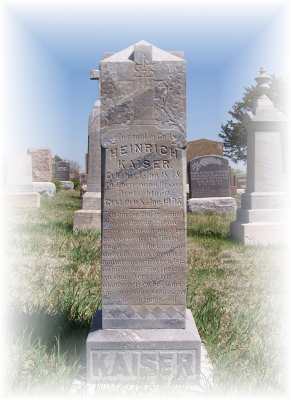 August Henry Kaiser - Tombstone