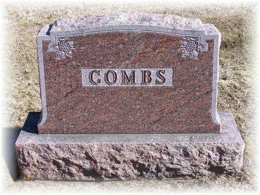 Combs Family - Tombstone  - Sheridan Cemetery - Auburn