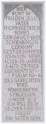 Buried - Saint Paul's Lutheran Church Cemetery