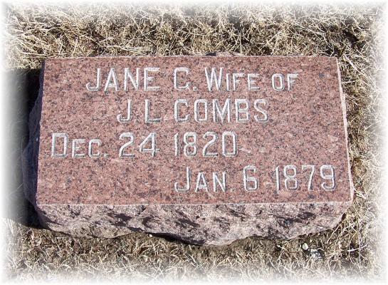 Jane Combs - Mount Vernon Cemetery - Peru