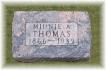 Minnie (Rohrs) Thomas - Tombstone